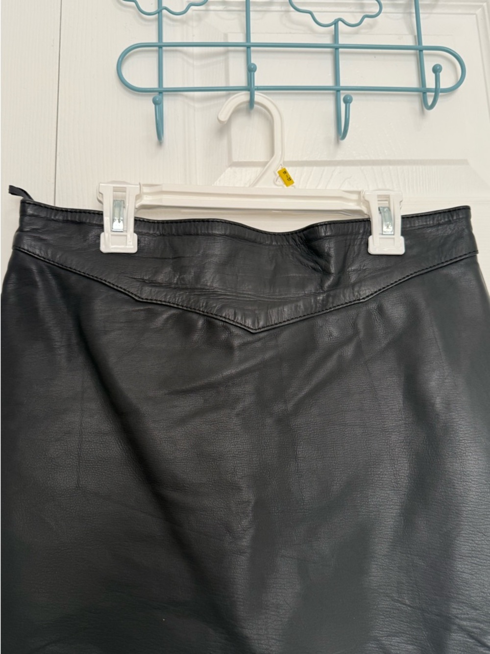 Black Leather Mini Skirt